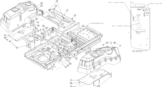 Consoles Diagram and Parts List for Z-FORCEL48 (17CSDALB056)(2016) Cub Cadet Lawn Tractor